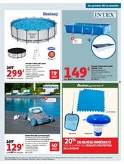 Promos Piscine dans le catalogue "25 JOURS AUCHAN" de Auchan Hypermarché Piscine en promo dans le catalogue Auchan Hypermarché à la page 59