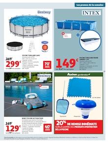 Promotion Piscine Tubulaire dans le prospectus Auchan Hypermarché, valable du 08/04/2026 au 19/04/2026 Promo Piscine Tubulaire dans le catalogue Auchan Hypermarché du moment à la page 59