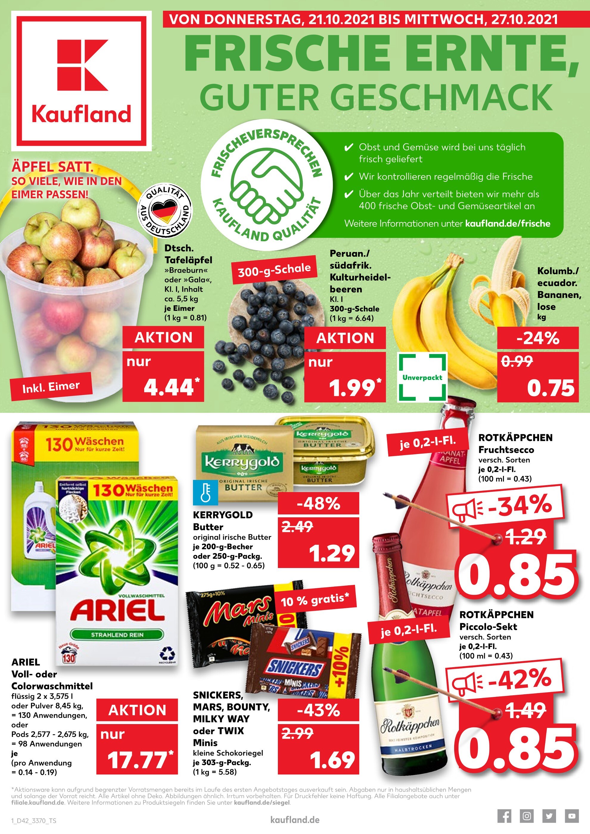Kaufland Prospekt für Letzlingen mit 42 Seiten Kaufland Prospekt für Letzlingen: "JETZT KRÄFTIG SPAREN!", 42 Seiten, 21.10.2021 - 27.10.2021