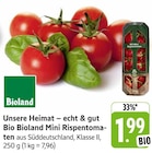 Aktuelle Tomaten Angebote bei E center in Stuttgart Aktuelles Bio Bioland Mini Rispentomaten Angebot bei E center in Stuttgart ab 1,99 €