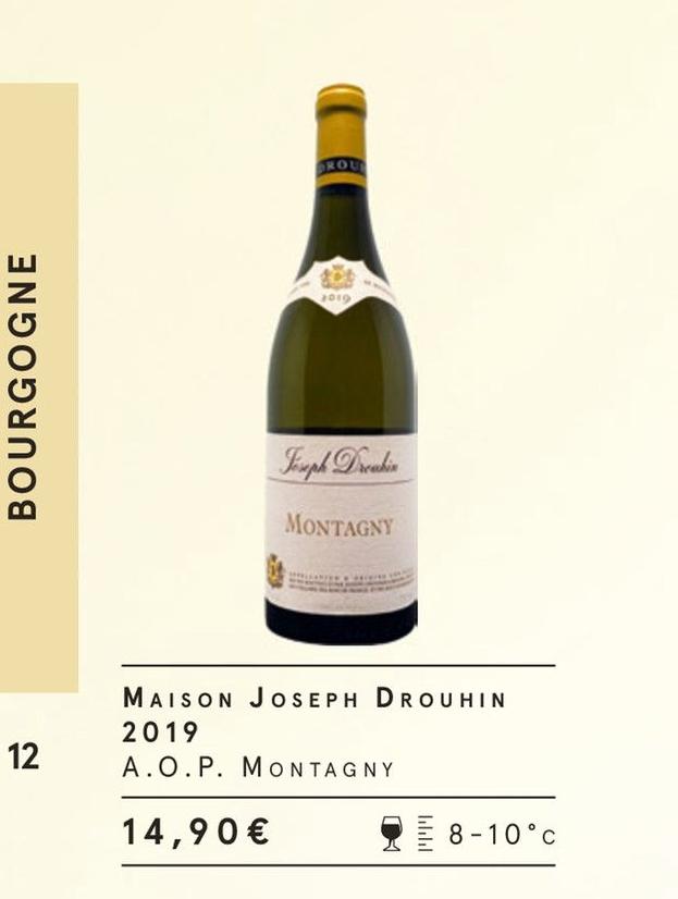 Monoprix Rosny-sous-Bois - MAISON JOSEPH DROUHIN 2019 A.O.P. MANTAGNY Promo MAISON JOSEPH DROUHIN 2019 A.O.P. MANTAGNY dans le catalogue Monoprix La cave insolite. à Rosny-sous-Bois