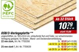 Trockenausbau im toom Baumarkt Prospekt OSB/3-Verlegeplatte 22 mm stark im aktuellen toom Baumarkt Prospekt für 10,79 €