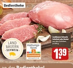 Landbauern Schwein Schnitzel oder Braten Angebote bei REWE Reutlingen für 1,39 €