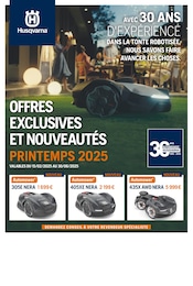 Prospectus Bricolage Husqvarna en cours, OFFRES EXCLUSIVES ET NOUVEAUTÉS PRINTEMPS 2025, 24 pages, 15/02/2025 - 30/06/2025 Catalogue Bricolage Husqvarna en cours à Étival-Clairefontaine et alentours, OFFRES EXCLUSIVES ET NOUVEAUTÉS PRINTEMPS 2025, 24 pages, 15/02/2025 - 30/06/2025