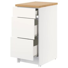 IKEA Otterbach - Unterschrank mit Schubladen weiß Unterschrank mit Schubladen weiß Angebot bei IKEA Otterbach im Prospekt Neuer niedriger Preis - Konics Ofenform