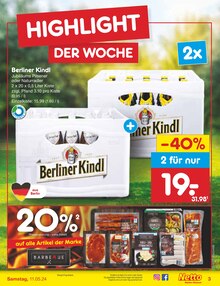 Bier im Netto Marken-Discount Prospekt "Aktuelle Angebote" mit 55 Seiten (Eberswalde)