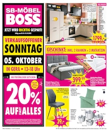 SB Möbel Boss Prospekt für Gera: "JETZT WIRD RICHTIG GESPART!", 12 Seiten, 04.10.2025 - 10.10.2025