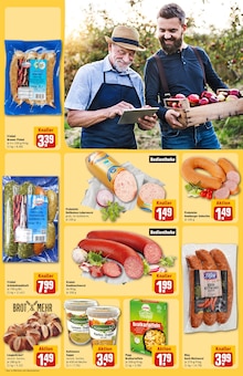 Mettwurst im aktuellen REWE Prospekt (Bielefeld) Mettwurst im REWE Prospekt "Dein Markt" mit 34 Seiten (Bielefeld)