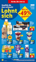 Lidl laktosefreie Milch im Prospekt 