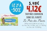 Tartines Sarrasin Sans Sel Ajouté - Le Pain des Fleurs à 4,12 € dans le catalogue Naturalia