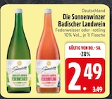 Federweisser im Angebot bei EDEKA in Heidenheim Federweisser Angebote von Die Sonnenwinzer bei EDEKA Heidenheim für 2,49 €