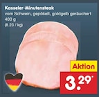 Aktuelle Schweinefleisch Angebote bei Netto Marken-Discount in Pforzheim Aktuelles Kasseler-Minutensteak Angebot bei Netto Marken-Discount in Pforzheim ab 3,29 €