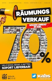 Kabs Prospekt für Kiel: "RÄUMUNGSVERKAUF!", 4 Seiten, 30.08.2024 - 26.09.2024