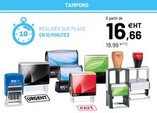Bureau Vallée Lille - Tampons Promo Tampons dans le catalogue Bureau Vallée "Espace Services" à Lille