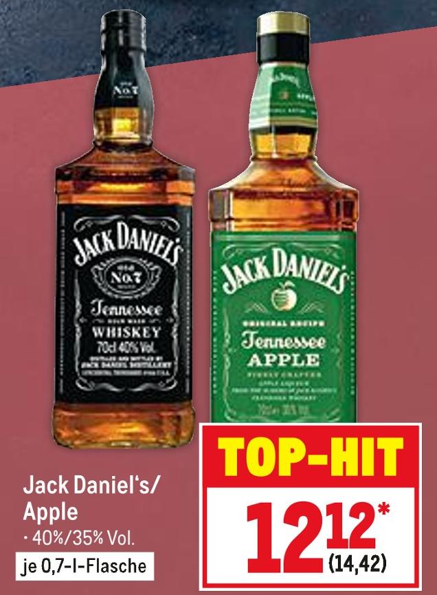 Metro Hamburg - Tennessee Whiskey Tennessee Whiskey Angebot bei Metro Hamburg im Prospekt Food