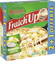 Géant Casino Orange - Pizza surgelée Fraîch’Up 4 Fromages Promo Pizza surgelée Fraîch’Up 4 Fromages dans le catalogue Géant Casino "Maxi lot, maxi éco" à Orange