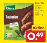 Netto Marken-Discount Karlsruhe - Fix Rouladen Angebot im Prospekt Fix Rouladen bei Netto Marken-Discount im Karlsruhe Prospekt für 0,49 €