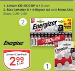 Aktuelles Lithium CR-2032 BP 4 + 2 Angebot bei GLOBUS in Jena ab 2,99 €