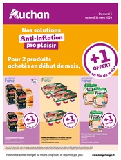 Prospectus Auchan Hypermarché à Nancy, "Nos solutions Anti-inflation pro plaisir", 4 pages de promos valables du 05/03/2024 au 11/03/2024