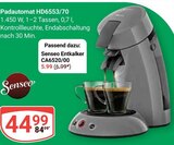 Padautomat HD6553/70 im Angebot bei GLOBUS in Neustadt Padautomat HD6553/70 Angebote von Senseo bei GLOBUS Neustadt für 5,99 €