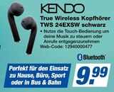 True Wireless Kopfhörer TWS 24EXSW schwarz im Angebot bei expert in Herten True Wireless Kopfhörer TWS 24EXSW schwarz Angebote von KENDO bei expert Herten für 9,99 €
