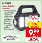 Solar-Arbeits-Leuchte im Angebot bei Netto Marken-Discount in Chemnitz Solar-Arbeits-Leuchte Angebote von EASTYMAXX bei Netto Marken-Discount Chemnitz für 9,99 €