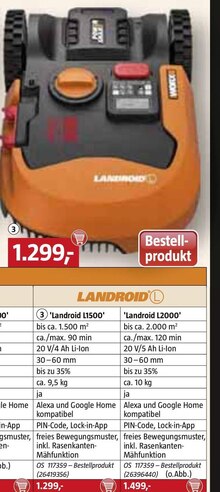 Mähroboter bei BAUHAUS in Dortmund Mähroboter im Angebot bei BAUHAUS Dortmund für 1.299,00 €