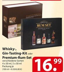 Whisky-, Gin-Tasting-Kit oder Premium-Rum-Set bei famila Nordost in Bremen Whisky-, Gin-Tasting-Kit oder Premium-Rum-Set im Angebot bei famila Nordost Bremen für 16,99 €