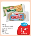 Toastbrötchen Angebote von Harry bei budni Seevetal für 1,49 €