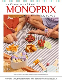 Monoprix Catalogue "La plage", 12 pages, Cannes,  13/07/2022 - 28/08/2022