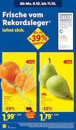 Lidl Birnen im Prospekt 