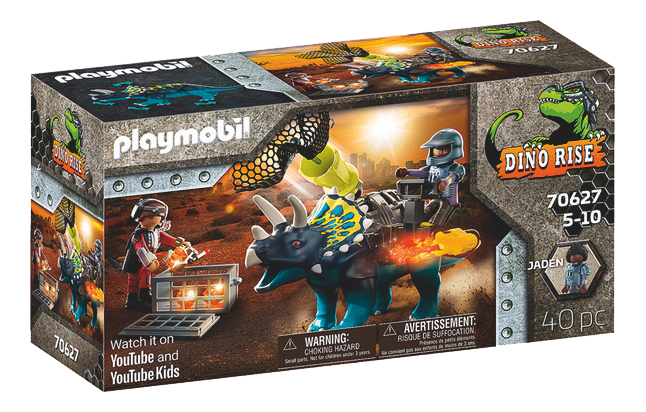 Colruyt Mazeley - Playmobil Dino Rise 70627 Triceratops et soldats Promo Playmobil Dino Rise 70627 Triceratops et soldats dans le catalogue Colruyt Le plus GRAND des NOËL à Mazeley