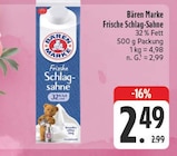 Frische Schlag-Sahne Angebote von Bären Marke bei E center Weimar für 2,49 €