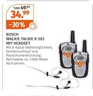 WALKIE TALKIE X-303 MIT HEADSET Angebote von BUSCH bei Müller Weimar für 34,99 €