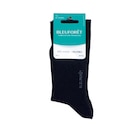 Mi-chaussette femme DUO Jersey Angora - BLEU FORET dans le catalogue Carrefour