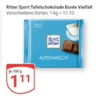 Tafelschokolade Bunte Vielfalt bei GLOBUS im Prospekt "" für 1,11 €