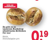 Aktuelles Ofenfrische Brötchen Angebot bei E center in Frankfurt (Main) ab 0,19 €