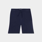 Short jogging droit taille élastiquée bleu marine garçon en promo chez La Halle Short jogging droit taille élastiquée bleu marine garçon dans le catalogue La Halle