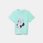 T-shirt coton manches courtes Minnie vert clair fille - La Halle T-shirt coton manches courtes Minnie vert clair fille à 9,99 € dans le catalogue La Halle