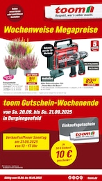 toom Baumarkt Prospekt: "Respekt, wer's selber macht.", 12 Seiten, 13.09.2025 - 19.09.2025