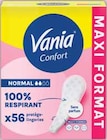 Protège slips confort normal 100% respirant sans parfum multi-formes x56 - Vania en promo chez Intermarché Protège slips confort normal 100% respirant sans parfum multi-formes x56 - Vania dans le catalogue Intermarché