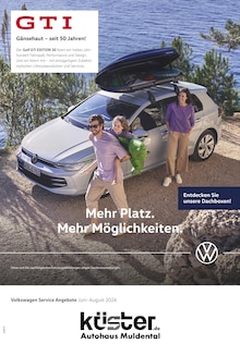 Aktueller Volkswagen Prospekt "Mehr Platz. Mehr Möglichkeiten." Aktueller Volkswagen Prospekt