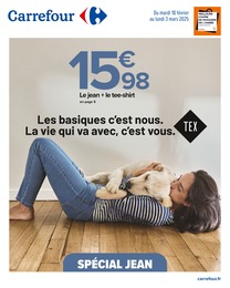 Prospectus Carrefour à Naucelles, "Les basiques c’est nous. La vie qui va avec, c’est vous.", 18 pages, 18/02/2025 - 03/03/2025