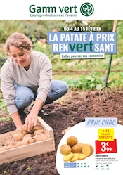 Alimentation Angebote im Prospekt "LA PATATE À PRIX RENvertSANT Faites pousser vos économies" von Gamm vert Alimentation Angebote im Prospekt "LA PATATE À PRIX RENvertSANT Faites pousser vos économies" von Gamm vert auf Seite 1