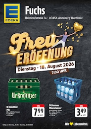 EDEKA Prospekt für Geyer: "FreuERÖFFNUNG", 4 Seiten, 18.08.2026 - 22.08.2026