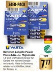 Aktuelle Batterie Angebote bei EDEKA in Heilbronn Aktuelles Longlife Power Micro AAA Angebot bei EDEKA in Heilbronn ab 7,77 €