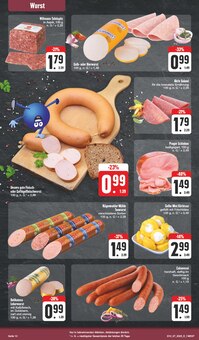 Wurst im EDEKA Prospekt "Wir lieben Lebensmittel!" mit 24 Seiten (Erlangen)