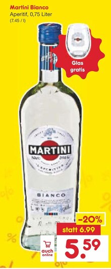 Martini Bianco bei Netto Marken-Discount in Bottrop Martini Bianco im Angebot bei Netto Marken-Discount Bottrop für 5,59 €