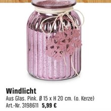 OBI Günzburg - Windlicht Windlicht Angebot bei OBI Günzburg im Prospekt "SO STRAHLT DER WINTER!"