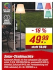 Solar-Stehleuchte für 49,99 € bei toom Baumarkt im Angebot Solar-Stehleuchte im aktuellen toom Baumarkt Prospekt